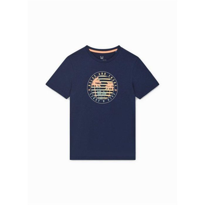 Camiseta de Manga Corta Infantil Jack & Jones Jjsummer Smu Vibe Tee Azul marino 0 Camiseta de Manga Corta Infantil Jack & Jones Jjsummer Smu Vibe Tee Azul marino 0