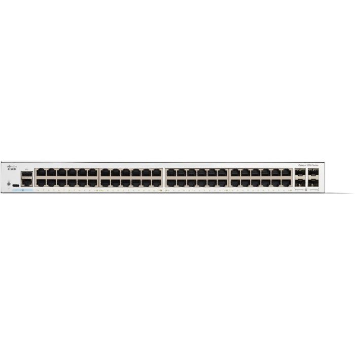 Cisco C1200-48T-4G Catalyst 1200 Switch Gestionado L2/L3, 48 Puertos Gigabit Ethernet, 4x1G Uplink 1 Cisco C1200-48T-4G Catalyst 1200 Switch Gestionado L2/L3, 48 Puertos Gigabit Ethernet, 4x1G Uplink 1