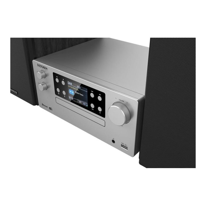 Kenwood M-925DAB-S Microcadena con Radio DAB+ y Bluetooth 5.0, USB, 50W RMS, Altavoces 2 vías, Color Negro y Plata Kenwood M-925DAB-S Microcadena con Radio DAB+ y Bluetooth 5.0, USB, 50W RMS, Altavoces 2 vías, Color Negro y Plata