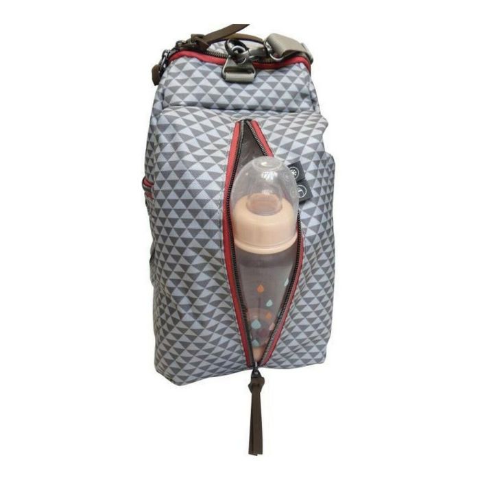 Beaba Bolsa Maternal Sydney II Play Print Gris y Coral - Incluye Cambiador, Bolsillo Térmico y Fijación a Carriola/Trolley 1 Beaba Bolsa Maternal Sydney II Play Print Gris y Coral - Incluye Cambiador, Bolsillo Térmico y Fijación a Carriola/Trolley 1