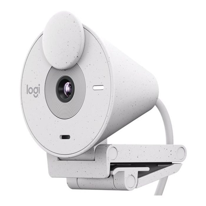 Logitech Brio 300 Webcam Blanco Crudo - 1080p/30 fps, Campo Visual 70°, Micrófono Mono, USB-C Logitech Brio 300 Webcam Blanco Crudo - 1080p/30 fps, Campo Visual 70°, Micrófono Mono, USB-C