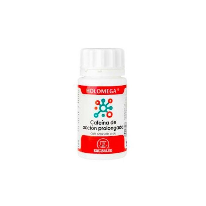 Holomega Cafeína Acción Prolongada 50 Cápsulas Ayuda a Disminuir el Cansancio y la Fatiga
