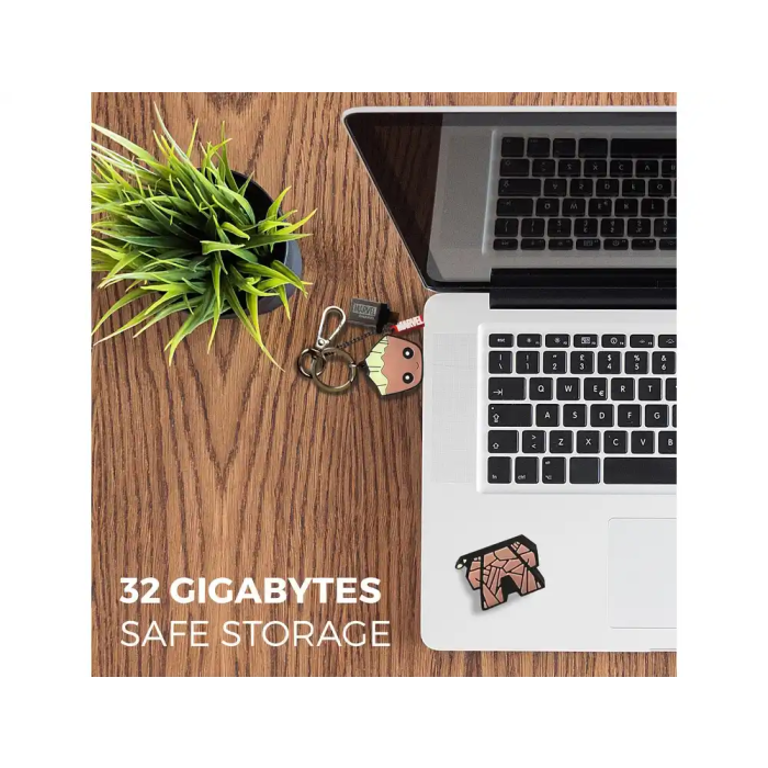 Wondee Memoria USB 32GB Groot Llavero con Adaptador USB C Compatible Windows/macOS/Linux 5