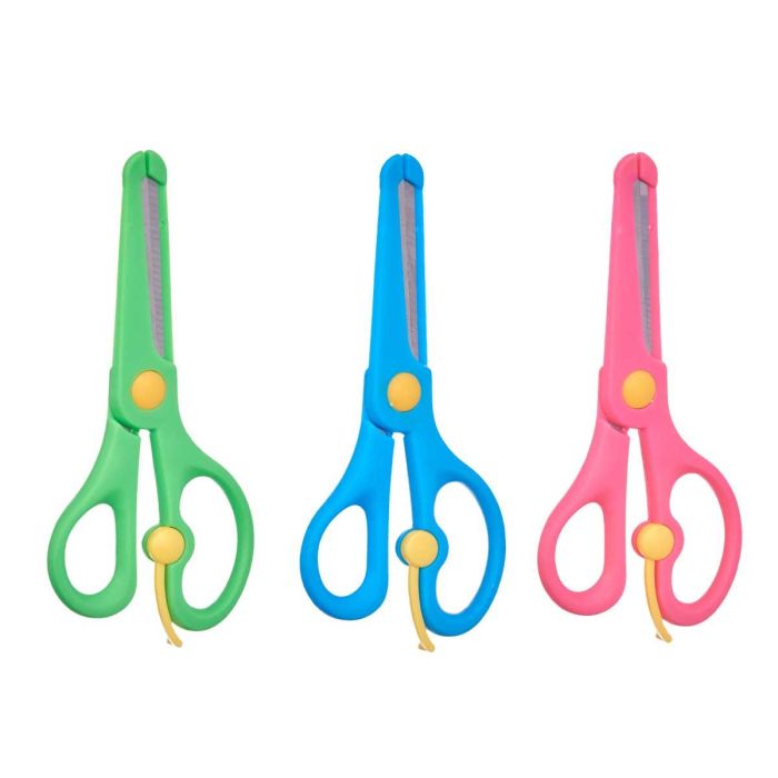 Tijera Infantil Segura Pincello 6x14x1cm - Azul, Rosa, Verde (48 Unidades) 1 Tijera Infantil Segura Pincello 6x14x1cm - Azul, Rosa, Verde (48 Unidades) 1