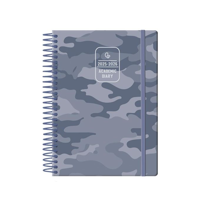 Agenda Escolar Liderpapel 25-26 Espiral Patterns Militar Gris Dia Pagina A5 Bilingüe Papel Fsc 80 gr 1 Agenda Escolar Liderpapel 25-26 Espiral Patterns Militar Gris Dia Pagina A5 Bilingüe Papel Fsc 80 gr 1