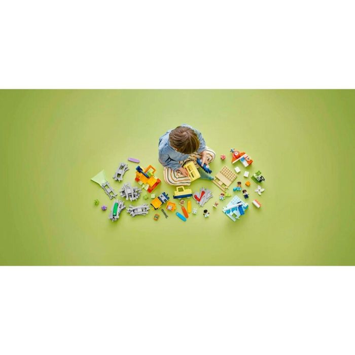 LEGO 10428 DUPLO My Town El Gran Tren Comunitario Interactivo - Juguete de Aprendizaje Temprano para 3 Años 1