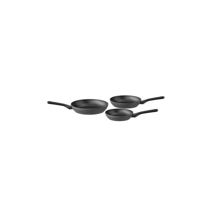 Berghoff Set 3 Sartenes Cerámica 20 24 28 cm - Aluminio Reciclado con Revestimiento CeraGreen Antiadherente, Apto para Horno hasta 150°C