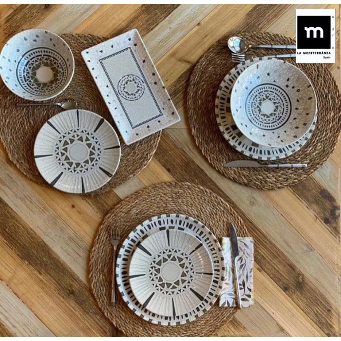 La Mediterranea Plato Pasta Risotto 28 cm Colección Barroc (6 Unidades) 1