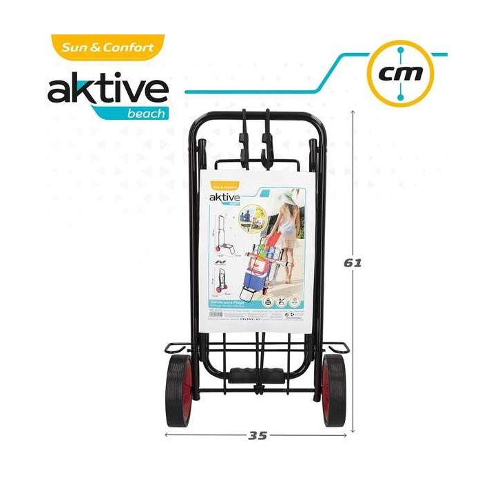 Carro arrastre multiuso de playa. soporta 50 kg 35x14x61 cm 12 Carro arrastre multiuso de playa. soporta 50 kg 35x14x61 cm 12