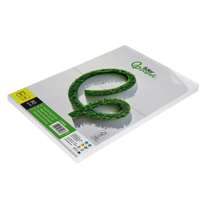 Liderpapel Papel A4 80g/m2 Liso Microperforado Paquete 500 Hojas 4