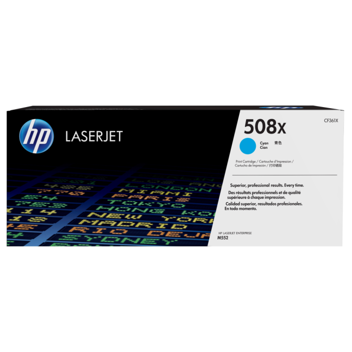 Hp Laserjet M553 Toner 508X Cian Alta Hp Laserjet M553 Toner 508X Cian Alta