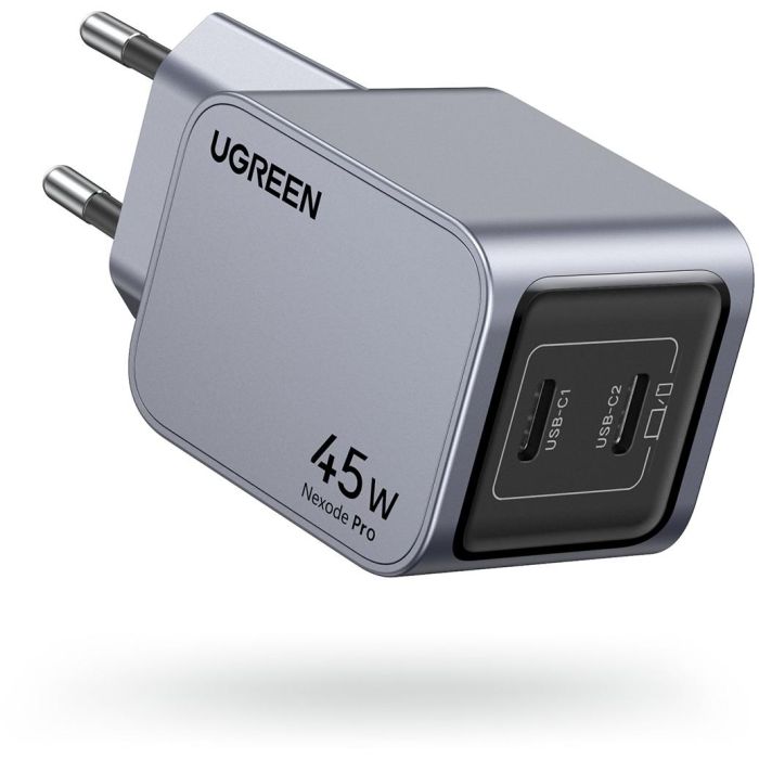 UGREEN Nexode Pro 45W Dual USB-C GaN Fast Charger EU gray 2 UGREEN Nexode Pro 45W Dual USB-C GaN Fast Charger EU gray 2