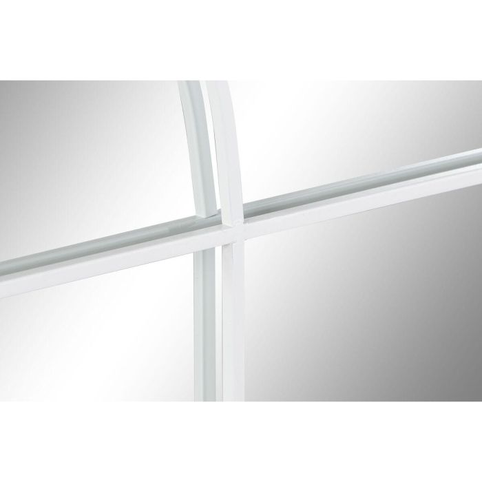 Espejo de pared DKD Home Decor Blanco Cristal Hierro Ventana 70 x 2,5 x 120 cm 2