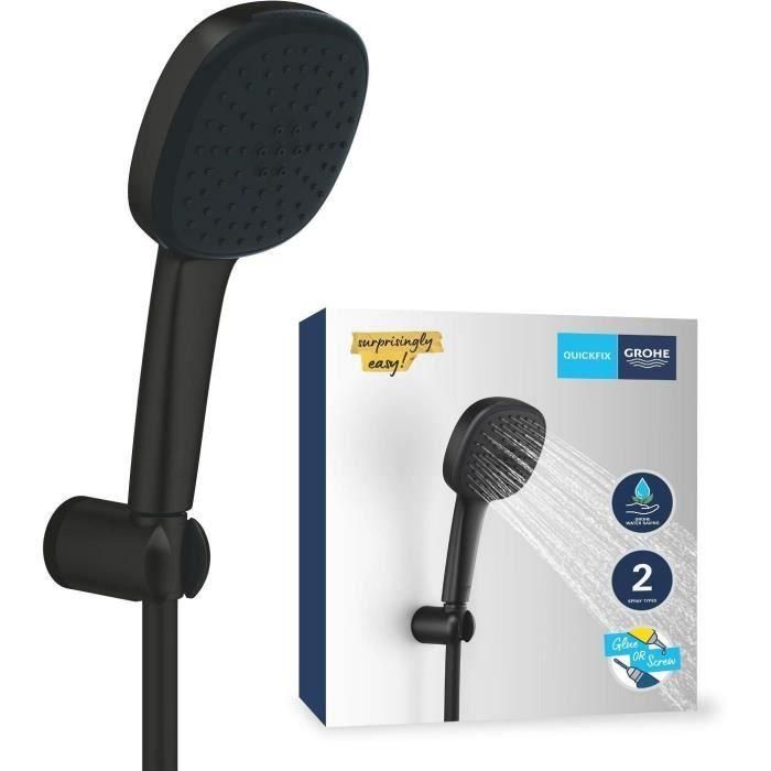 GROHE 263992431 Set de Ducha Vitalio Comfort 110 con Rociador de 2 Chorros, Soporte y Flexo, Ahorro de Agua GROHE 263992431 Set de Ducha Vitalio Comfort 110 con Rociador de 2 Chorros, Soporte y Flexo, Ahorro de Agua