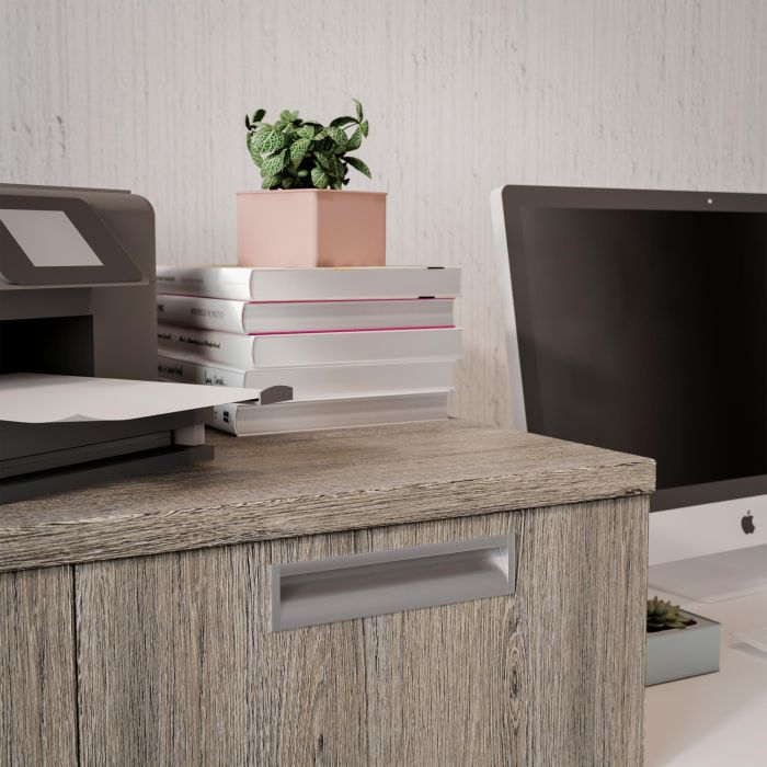 Emuca Lote de 20 tiradores para mueble Alfafar, L190mm, intereje 160mm, Aluminio, Anodizado mate 2