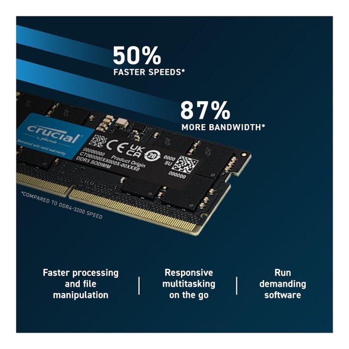 Crucial Memoria RAM DDR5 SO-DIMM 16 GB 5600 MHz PC5-44800 CL46