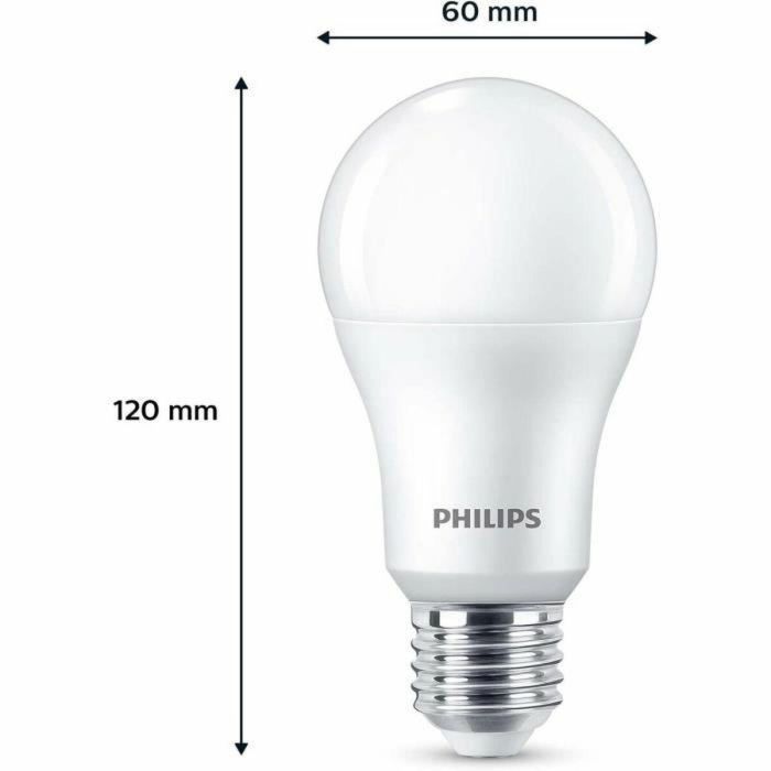 Philips PHI8719514451339 Bombilla LED A67 E27 Luz Blanca Fría No Regulable Equivalente 100W (Pack 3) 3 Philips PHI8719514451339 Bombilla LED A67 E27 Luz Blanca Fría No Regulable Equivalente 100W (Pack 3) 3