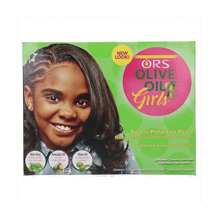 Ors Alisador para el Cabello Olive Oil Girls Relaxer Kit - Para Niñas