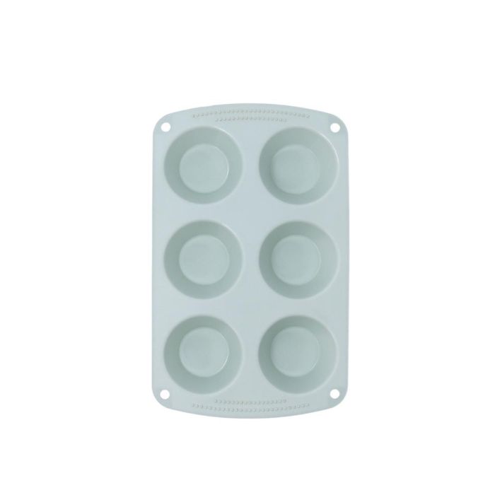 Quid Molde Repostería Silicona Ozon, Pack de 6 Unidades, 26,5x16,6 cm. Apto Horno, Congelador y Lavavajillas. Azul.