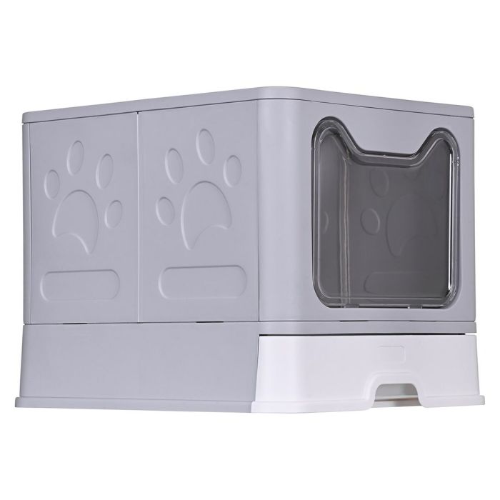 Arenero para Gatos Diamentiq Yoko Blanco Gris Plástico 17 Arenero para Gatos Diamentiq Yoko Blanco Gris Plástico 17