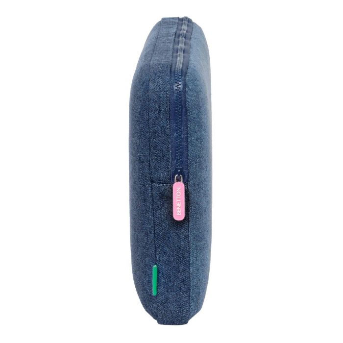 Funda para Portátil Benetton Denim Azul 15,6'' 39,5 x 27,5 x 3,5 cm 2