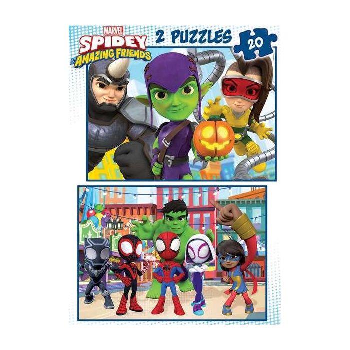 Puzzle 2x20 piezas spidey y sus increíbles amigos - modelos surtidos 2 Puzzle 2x20 piezas spidey y sus increíbles amigos - modelos surtidos 2
