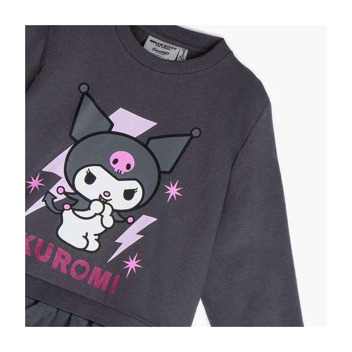 Sudadera french terry tul hello kitty kuromi 5 años 2 Sudadera french terry tul hello kitty kuromi 5 años 2