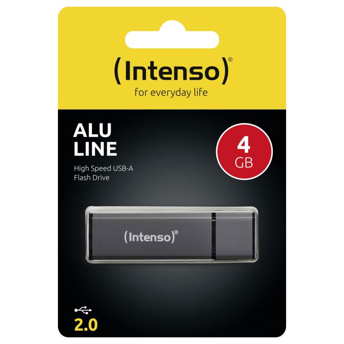 Intenso 3521451 Alu Line USB 2.0 de 4 GB, Antracita 2