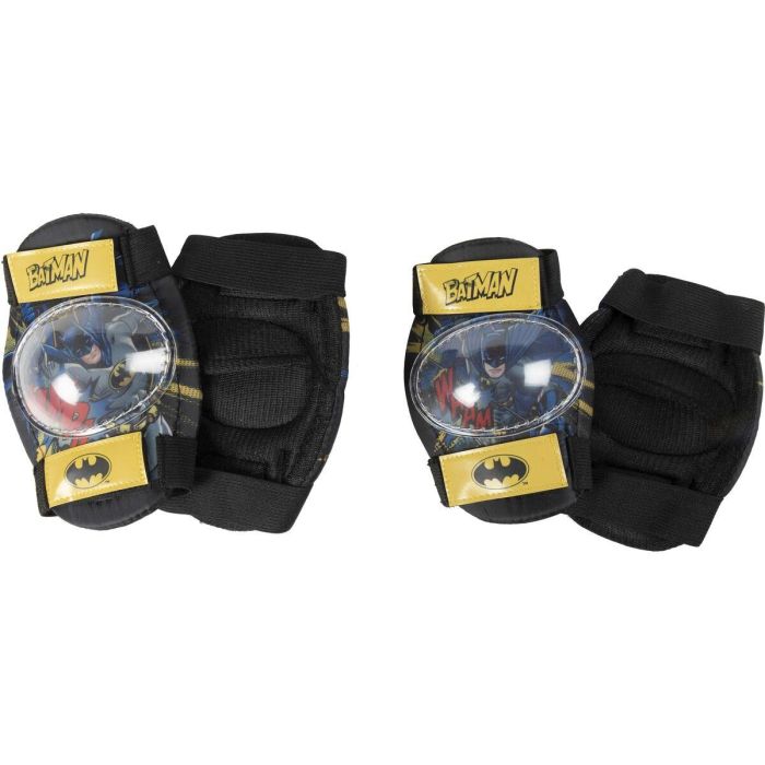 Kit Coderas y Rodilleras Batman CZ10957 Negro/Amarillo 1