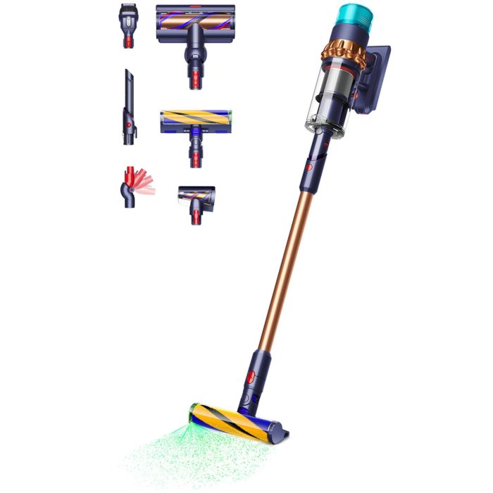 Dyson Gen5Detect Absolute Aspirador Sin Cable (Azul/Cobre) Seco, HEPA, Ciclónico, Suelo Duro, 70min Autonomía