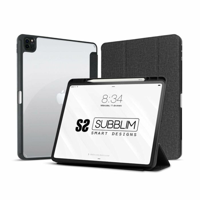 Subblim SUBCST-5SC400 Funda Clear Shock Negra para iPad Pro 11" (2020-2022) y Air 4/5 Gen con Soporte y Ranura Apple Pencil 11 Subblim SUBCST-5SC400 Funda Clear Shock Negra para iPad Pro 11" (2020-2022) y Air 4/5 Gen con Soporte y Ranura Apple Pencil 11