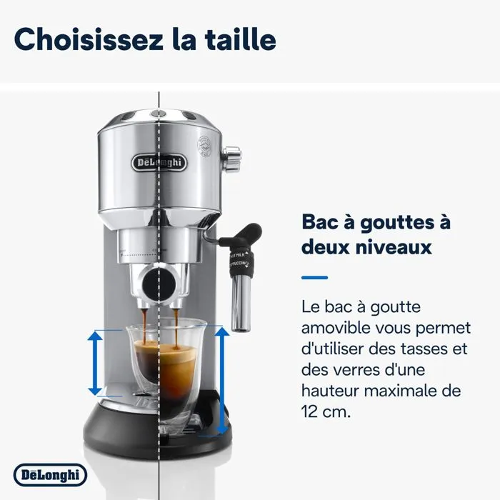 DeLonghi Máquina Espresso Dedica EC685.M Plateado 4