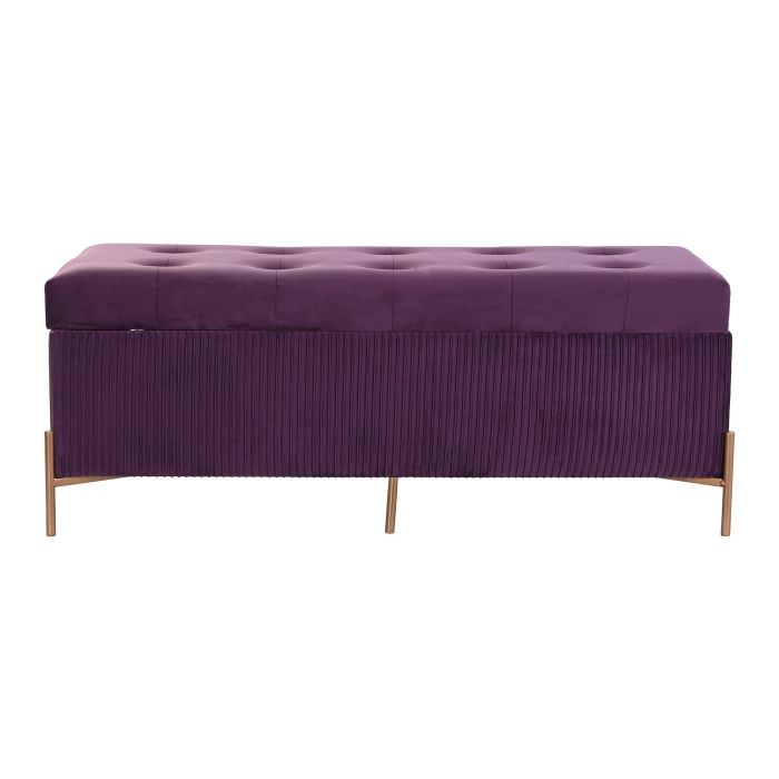 Descalzadora Glam DKD Home Decor Purpura Dorado 43 x 46 x 115 cm 6