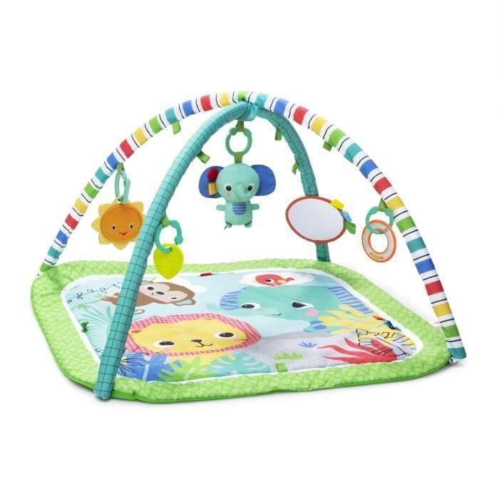 BRIGHT STARTS Alfombra de juegos y actividades Unicorn Crew, verde, juguetes incluidos y desmontable, desde el nacimiento BRIGHT STARTS Alfombra de juegos y actividades Unicorn Crew, verde, juguetes incluidos y desmontable, desde el nacimiento