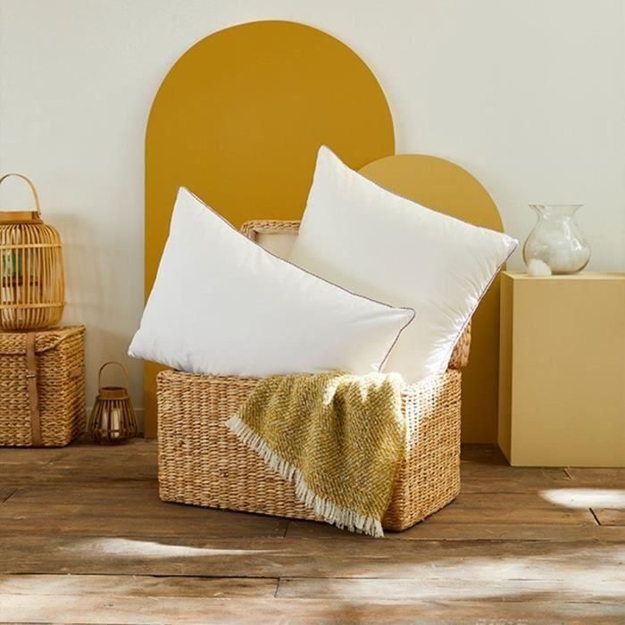 TOISON D'OR - Almohada - Trésor - Confort medio - 50x70 cm - Blanco 1 TOISON D'OR - Almohada - Trésor - Confort medio - 50x70 cm - Blanco 1