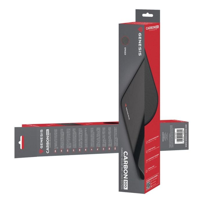 Genesis Alfombrilla Gaming Carbon 500 L NPG-0659 para Ratón, Superficie Speed, 400x330x2.5mm, Negro 6