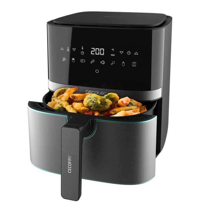 Freidora de Aire Cecotec Cecofry Full Lnoxblack 5500 Pro Negro 1700 W 5,5 L 0 Freidora de Aire Cecotec Cecofry Full Lnoxblack 5500 Pro Negro 1700 W 5,5 L 0