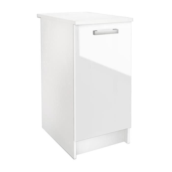 START Mueble bajo de cocina L 40 cm - Blanco brillo START Mueble bajo de cocina L 40 cm - Blanco brillo