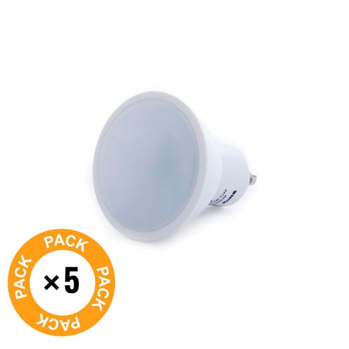 Pack 5 Bombillas LED GU10 6W 500Lm 4200ºK 40.000H [HO-GU10-SMD-6W-IC-W-PK5-AP] 1