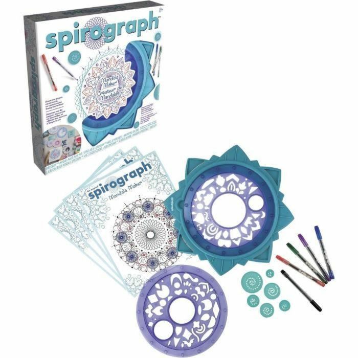 Silverlit SIL0935140175410 Spirograph Mandala: Kit de Dibujos y Plantillas, a partir de 8 años