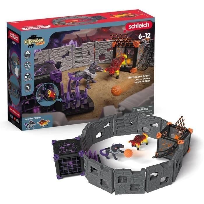 BattleCave Arena: Lava vs Darkness, campo de batalla para figuras de Eldrador, SCHLEICH 42673 Eldrador Creatures, 7 años BattleCave Arena: Lava vs Darkness, campo de batalla para figuras de Eldrador, SCHLEICH 42673 Eldrador Creatures, 7 años