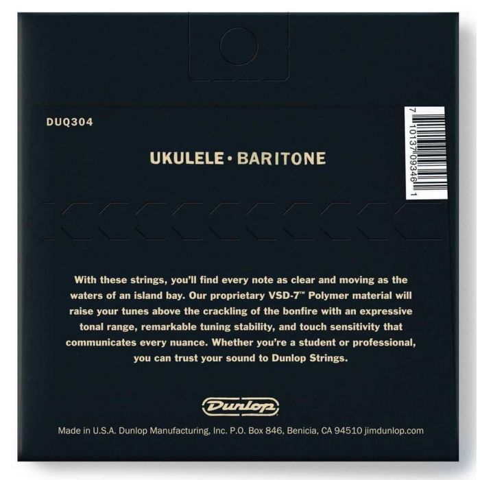 Dunlop Juego Cuerdas Ukelele Baritino VSD-7? Sonido Nítido Dulce y Expresivo 1