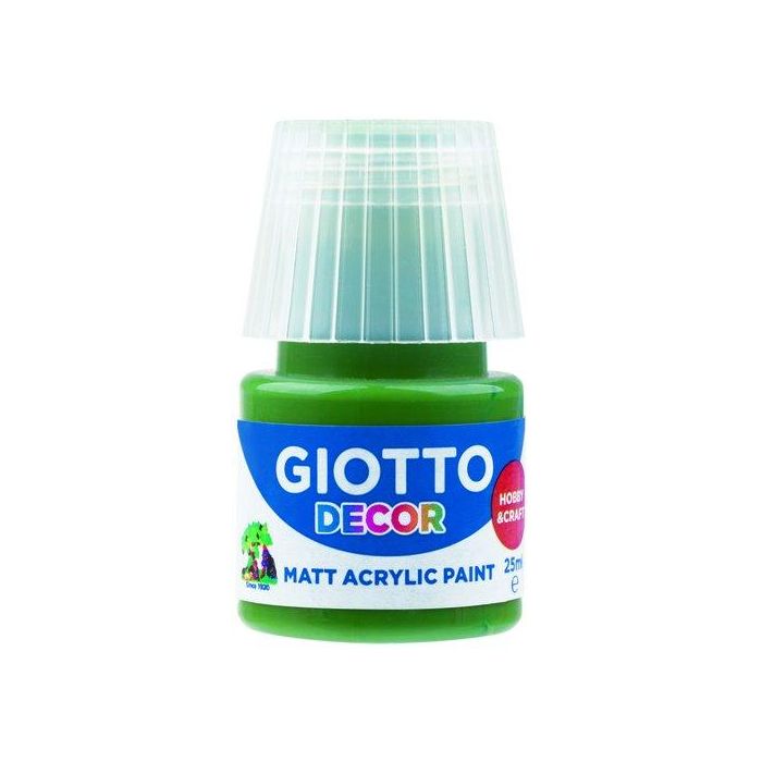 Pintura Acrilica Giotto 25 Ml (Bote) Verde Bosque 6 unidades