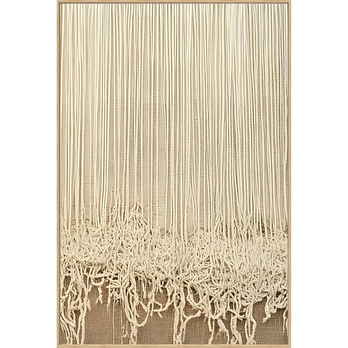 DKD Home Decor Cuadro Moderno Lienzo Técnica Mixta con Marco de Madera 183 x 123 x 4 cm para Decoración del Hogar