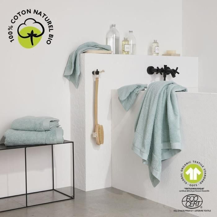 Today TOD3574643536570 Toalla de Baño de Algodón, Celadón Orgánico, 70 x 130 cm 1