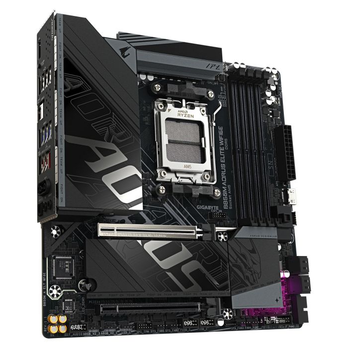 Gigabyte B850M AORUS ELITE WIFI6E Placa base AM5 DDR5 Micro ATX 3