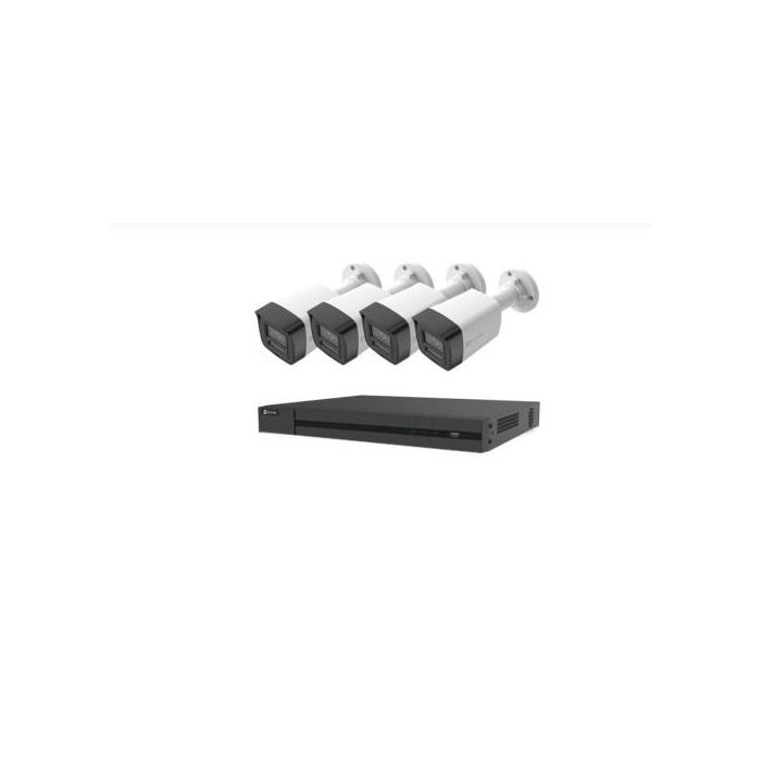 EZVIZ CS-BN4884-A2E50 Kit de Seguridad NVR PoE 8 Canales 2TB con 4 Cámaras Bullet 4K Ultra HD Visión Nocturna Color Audio Bidireccional IP67 Blanco EZVIZ CS-BN4884-A2E50 Kit de Seguridad NVR PoE 8 Canales 2TB con 4 Cámaras Bullet 4K Ultra HD Visión Nocturna Color Audio Bidireccional IP67 Blanco