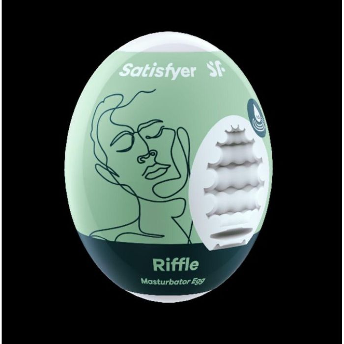 Huevo Masturbador Satisfyer Riffle Verde 1