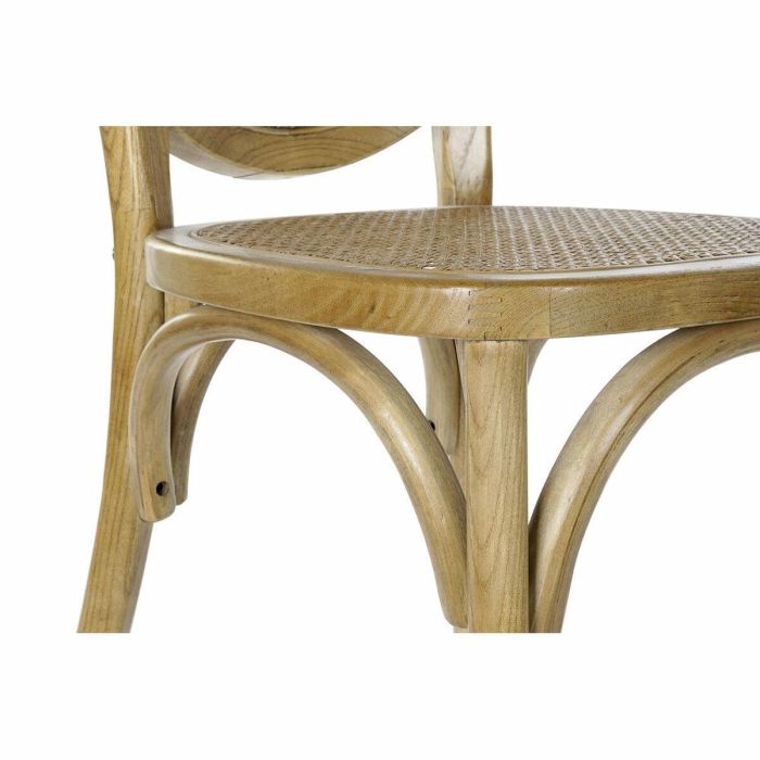 Silla de Comedor DKD Home Decor Marrón claro Ratán Madera de olmo 45 x 42 x 92 cm 2 Silla de Comedor DKD Home Decor Marrón claro Ratán Madera de olmo 45 x 42 x 92 cm 2