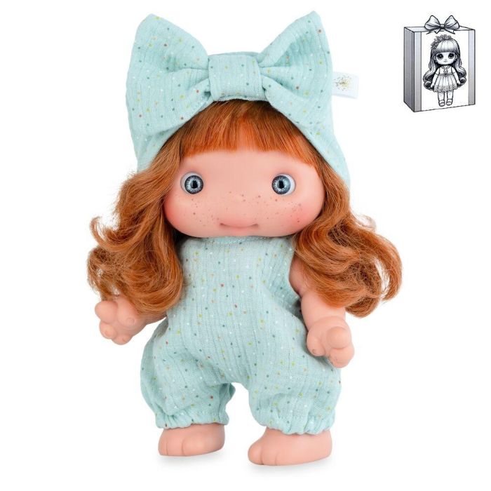 Muñeca piu en estuche cuerpo y extremidades de vinilo 25 cm